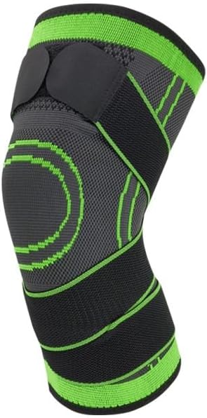 Exercise, Protection Sports Knee Pads Knitted Nylon Warm Support Fitness Running Basketball Knee Pads for Fitness, Cycling, Running, Playing Football(Gray,Large)