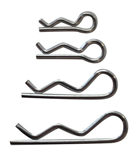 Apex Rc Products 1/16-1/5 Small-Xtra Large Rc Car/Truck/Buggy Galvanized Steel Body Clips - 25 Each - 100 Total 4030 #TOP1