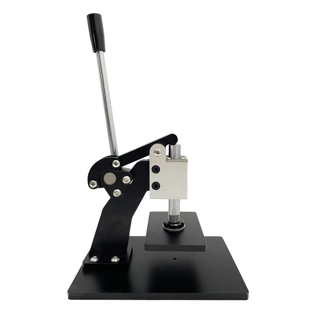 HayWHNKN Leather Cutting Machine Manual Leather Cutter 5.1*3.5 Range Sponge Paper Leather Die Cutting Machine Leather Embossing Machine