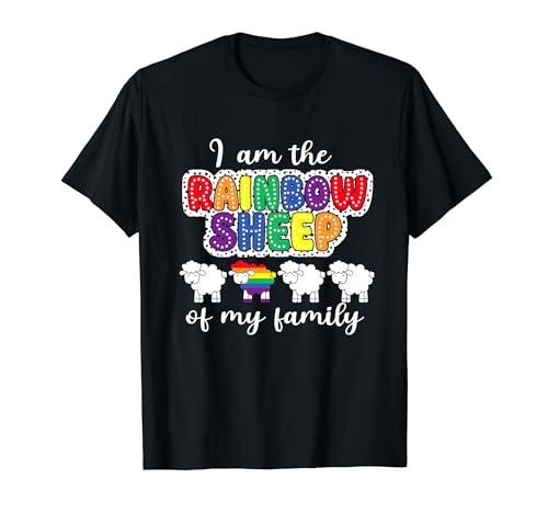 I Am Rainbow Sheep Of My Family LGBT Gay Lesbian Pride Month T-Shirt
