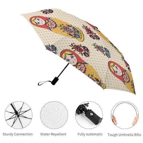Parapluie automatique compact pour rester au sec en déplacement