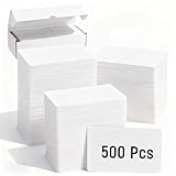 500 Pack Premium Blank PVC Cards, White CR80 30 Mil Plastic ID Cards for Photo ID Badge Printers, Blank Credit Card Business Card Fit Most Printers