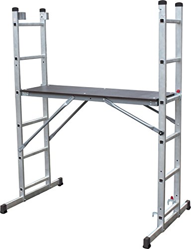 Multi-Purpose Ladder Scaffold System - Aluminium - Trade - New 1 Multi-Purpose Ladder Scaffold System - Aluminium - Trade - New