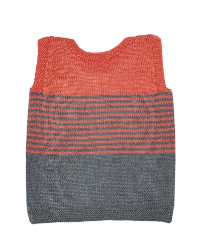 Image of Handmade Winter Wear Kids Woolen Sleeveless Sweater Boys and Girls