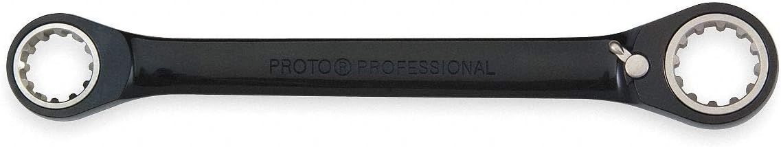 Black Chrome Reversible Ratchet Wrench 1/2" x 9/16" - Spline
