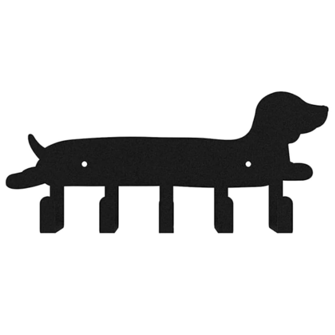 IJSDNVJNDX Hook,Coat Hanger Metal Key Rack Dog Sign Wall Mounted with 5 Hooks Home Indoor and Outdoor Decoration