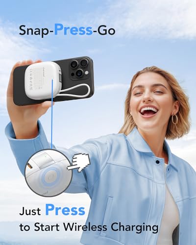 image for charmast Magnetic Portable Charger, 10000mAh PD 20W Fast Charging Powe