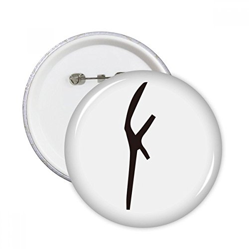 Inscription os chinois Zuo badge rond XXL idéal comme idée cadeau originale 5pcs