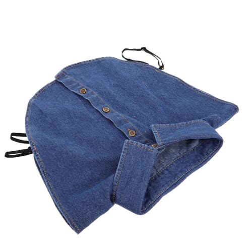 SECFOU Faux Col Amovible en Denim Bleu Foncé Col Chemise Femme Accessoire Décoratif Polyvalent pour Pulls et Sweat-shirts pour Usage Quotidien et Sorties