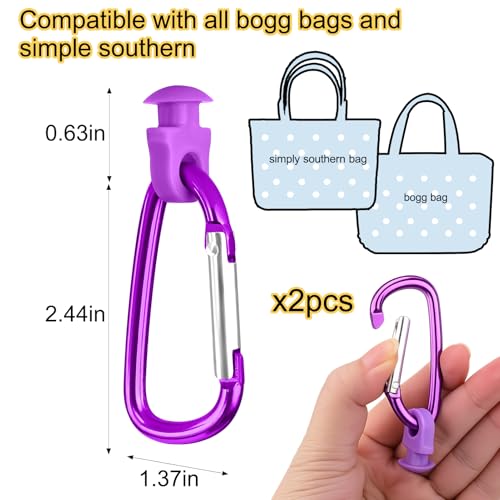 Image of Mity rain Key Holder for Bogg Bag, Accessories for Bogg Bags Original X Large, Insert Charm Carabiner Keychain for Beach Bag