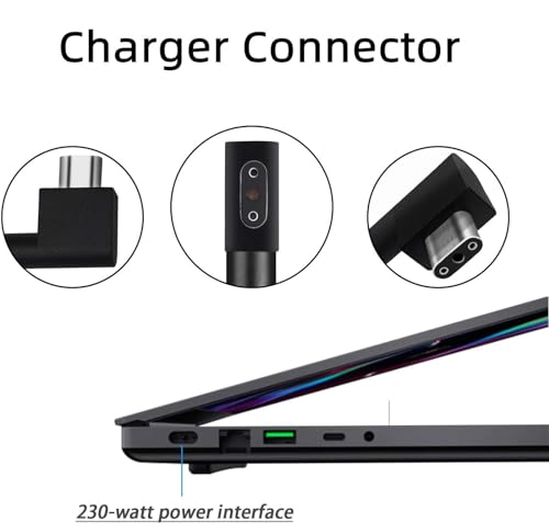 Sunshare RC30-024801 Charger For Razer Blade 15 14 16 17 Rz09-0248 Rtx3060 Rtx3070 Rtx3080 Rtx2070 Rtx2080 Gtx1060 Gtx1070 Razer Blade Pro 17/4K Gaming Laptop Power Adapter thumb #2
