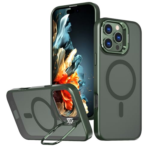 Coque de chargement sans fil avec rabat magnétique d'objectif pour iPhone 16 Pro