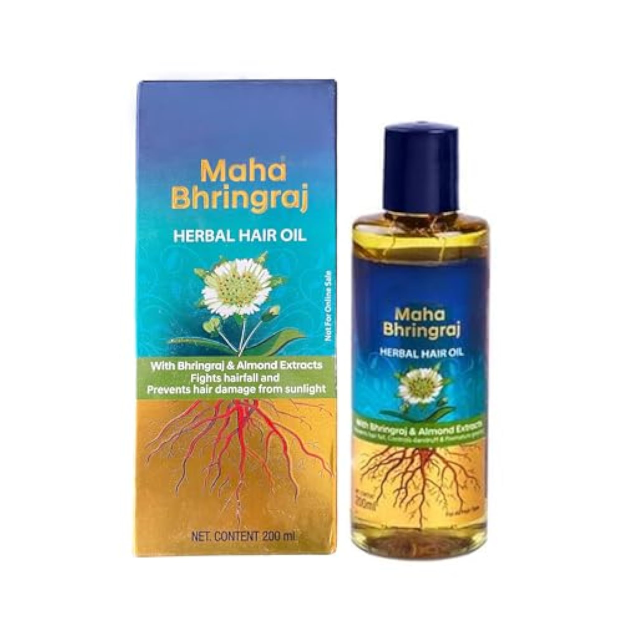 Maha Bhringraj Herbal Hair Oil, 200ml