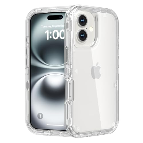 Follaroma for iPhone 16 Case, Heavy Duty Shockproof Protection Phone Cases, Anti-Drop, Dual Layer...