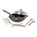 Joyce Chen 22-9938, Pro Chef 14 Inch 10 Piece Excalibur Non-Stick Wok Set