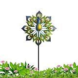 Moulin à Vent Extérieur - Piquets À Oiseaux En Métal Créatif - Piquets D'Extérieur Décor Printanier | Pour Jardin Arrière-Cour Allée Pelouse Bord de Piscine Patio Ligne de Clôture