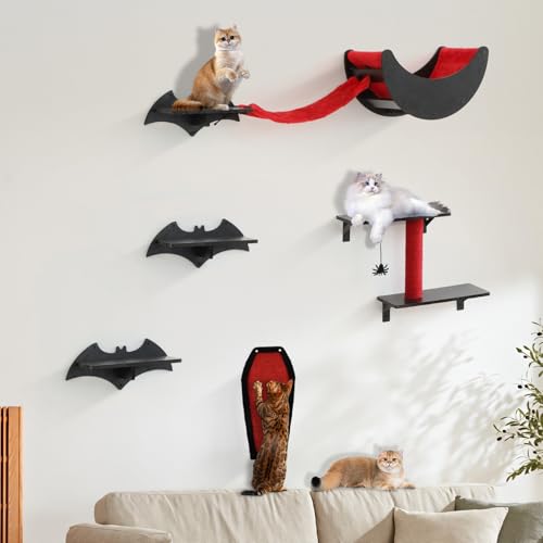 Juego de Repisas Murales para Gatos Estilo Gótico 7 piezas miniatura 6