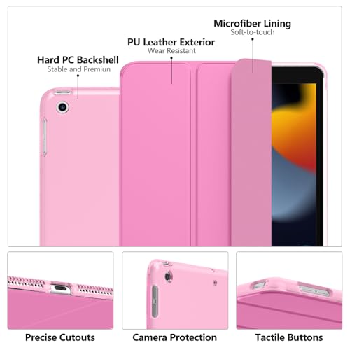 Image of Moko Smart Case for iPad 9th / 8th / 7th Generation Case 10.2 Inch, Peony