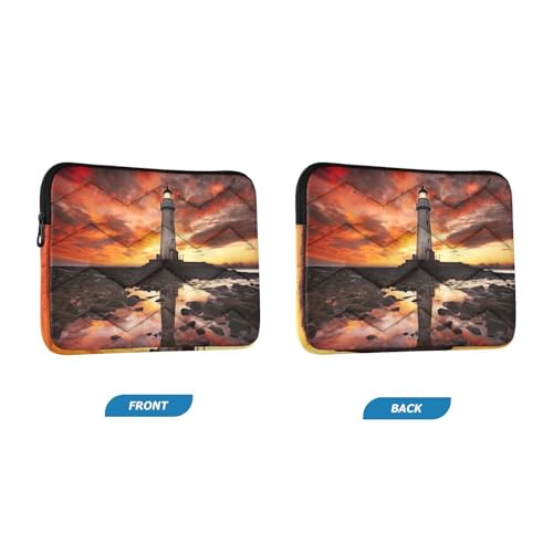 Funda para laptop 13-14 pulgadas patrón Lighthouse resistente al agua miniatura 2