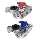 KOOTANS 37 Degree Angled Gladhands 1 Pair Die Cast Aluminum Glad Hands Handshake Kit Air Hose Brake...