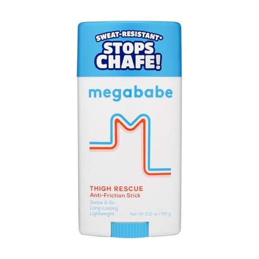 Megababe Thigh Rescue Anti-Chafe Stick,Prevents skin chafe & irritation,Thighs, arms, bra-lines & more,2.12oz (Pack of 1)