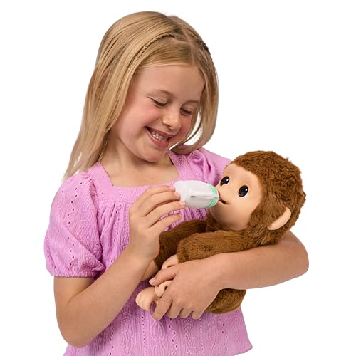Mono interactivo peluche suave Little Live Pets Mango con sonidos 7