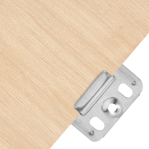 Image of Angoily 300 Pcs Wall Panel Buckle Clamp Stainless Steel Furniture Buckle Fixing Piece for Integrated Wall Panel Home Improvement