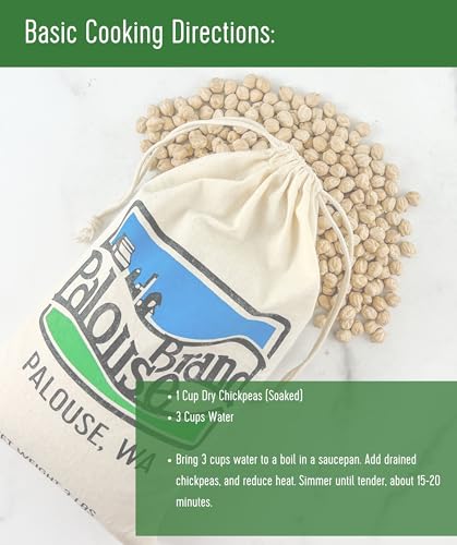 Palouse Brand GARB-5-BUR Chickpeas | Garbanzo Beans | 5 Lbs | Family Farmed In Washington State | Desiccant Free thumb #5