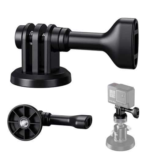 Tripod Mount Adapter for DJI Osmo Action 6/5 Pro/4/3,Action Camera Adapter for Insta 360 Ace Pro 2 & Hero 13/12/11/10/9,Brave 8/7/EK7000 Selfie Stick Tripod Mount with 1/4" 20 Screw Hole for Vlogging