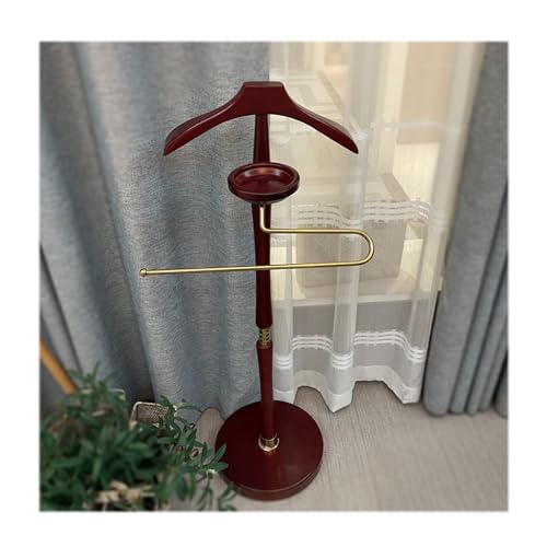 Consejos para Comprar Galanes de noche y soportes para trajes para comprar hoy. 47 Galán De Noche para Trajes, para Mujer Y Hombre Perchero De Oficina, Duradero Y Elegante Galán De Noche De Madera con Ganchos para Cinturón para Dormitorio, Entrada, Hogar