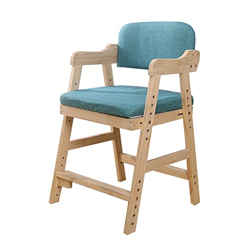 学習椅子 イス 子ども用 勉強椅子高さ調整 椅子多機能、高さ調節可能木製 キッズチェア 学習椅子 成長に合わせて高さ調節 (ジュエルブルー,アップグレード)