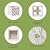 Lattice Design Planter Box - 14.75-Inch-Square Decorative Outdoor Flower or Plant Pot - Front Porch, Patio, and Garden Decor by Pure Garden (White)