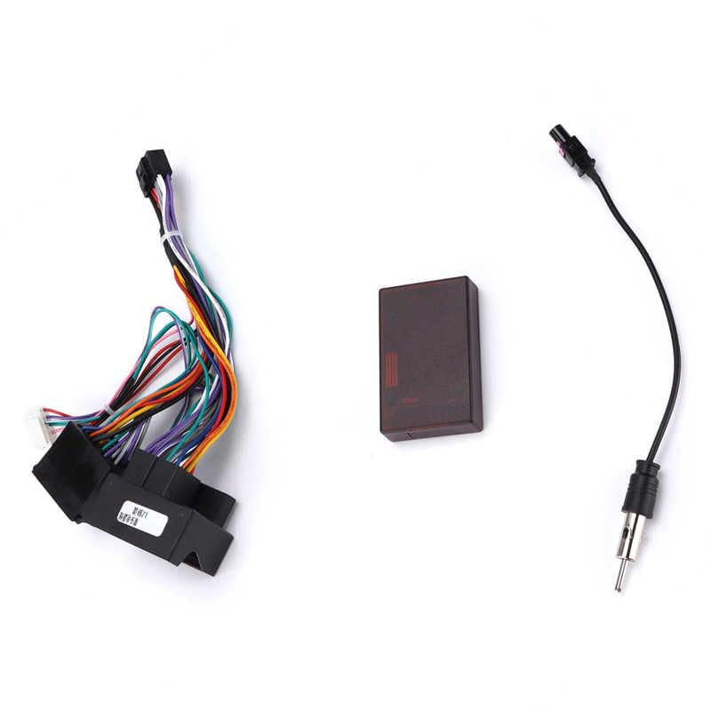 Car Power Cable CNC Technology ABS for Audio Wiring Harness Plug and Play Durable with Canbus Box Replacement for