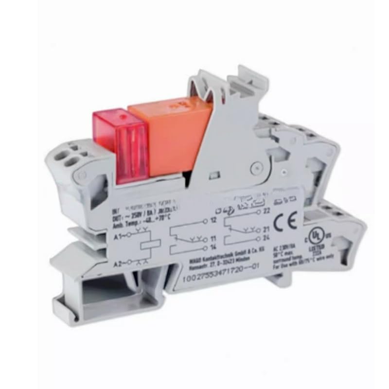 10PCS For 788-516 Relay Module 2 changeover contacts 230 VAC 2,50 mm 2 grey