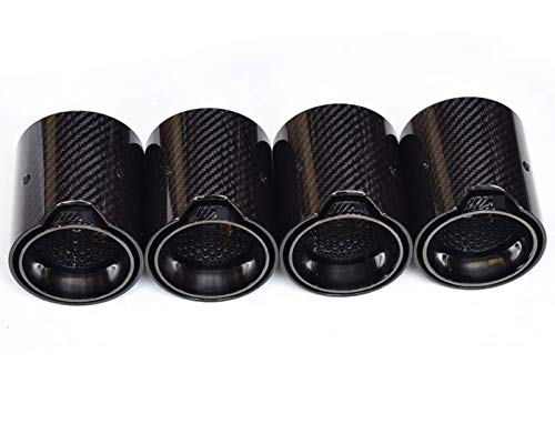 Cool all black carbon fiber exhaust tip refit fit for M2 M3 M4 F87 F80 F82 F83 tips Pipe
