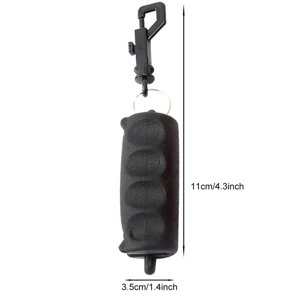 Anwangda Lot de 2 tire-flèches de tir à l'arc - Protection de la main en caoutchouc - Avec clip de ceinture - Pour la chasse, le tir à l'arc