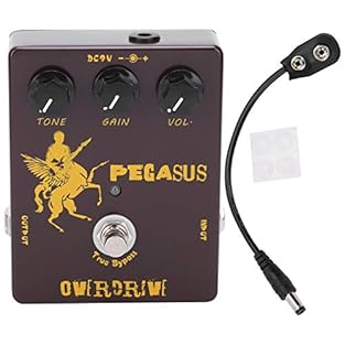 PREMIUM SOUND QUALITY: The Pegasus Overdrive Effect Pedal delivers exceptional tone clarity and dynamic range, ensuring each string resonates with powerful and crisp sound. for both clean tones and overdrive settings. DURABLE CONSTRUCTION: Built with...