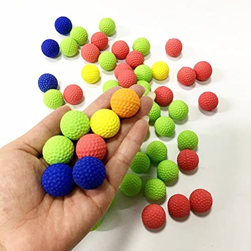Maedack 100 peças de bolas de espuma macia de 2,5 cm, pacote de refil de bolas de espuma de substitu