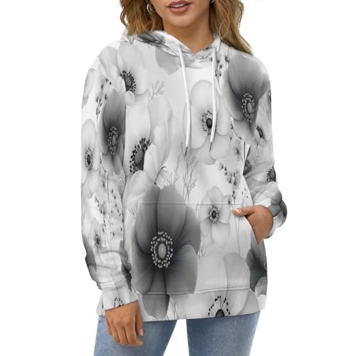 Pull léger crewneck d'art botanique avec imprimé 3D durable - 2
