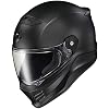 ScorpionEXO Covert FX Full Face Adult Motorcycle Helmet Street Fighter Style - Bluetooth Ready Speaker Pockets DOT ECE Solid (Matte Black - Medium)