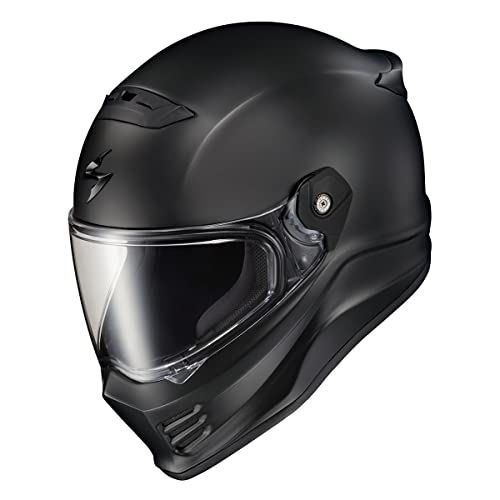 ScorpionEXO Covert FX Full Face Adult Motorcycle Helmet Street Fighter Style - Bluetooth Ready Speaker Pockets DOT ECE Solid (Matte Black - Medium) - Thumbnail 5