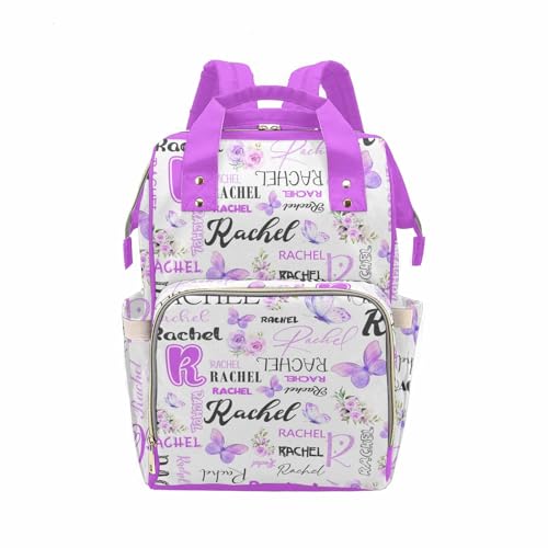 D-Story Personalized Baby Bag All-In-One Bags Customized Newborn Gift for Unisex Hiking Camping Work Outdoor Casual Daypack Customized Name Gift Cute