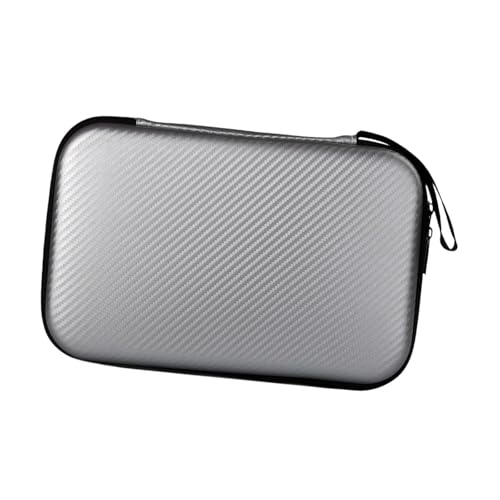 Menolana Hard Shell Ping Pong Paddle Case Table Tennis Paddle Case Training Protector Water Resistant Racket Protective Cover, Silver