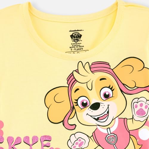 Image of Nap Chief Kids Official Cartoon Characters Printed Cotton Dress for Girls, Fit & Flare Summer Dress for Casual Wear