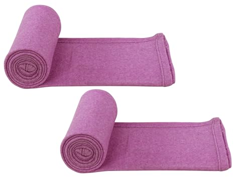 Image of Dream Living Woolen Blanket Warm and Super Soft Single Bed Blankets for All Season Multipurpose Polar Fleece /Summer 300 TC AC Blanket /Single Bed Blanket /Light Weight Blanket (Pink, Pack of 2)