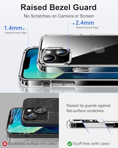 Image of HOOMIL Clear Case for iPhone 13, Anti-Yellowing