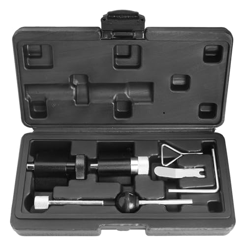 Image of GIMYUAN Timing Tool Kit Compatible with VW AUDI SEAT Skoda 1.2 1.4 1.9 2.0 TDI PD T10100 T10050 T10115 T10060A 3359, Diesel Engine Timing Crank Locking Tool, 7PCS (Black)