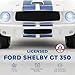Qaba Licensed Ford Shelby GT 350 Kids Ride On Car, 12V Battery Powered Electric Car with Remote Control, Rear Suspension, Adjustable Speed, MP3, Smooth Start, LED Lights for Kids Ages 3-6, White