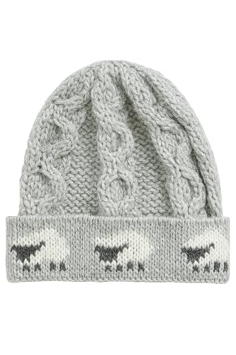 MYSASI Gorro Aran 100% lana gruesa para mujer, talla única,