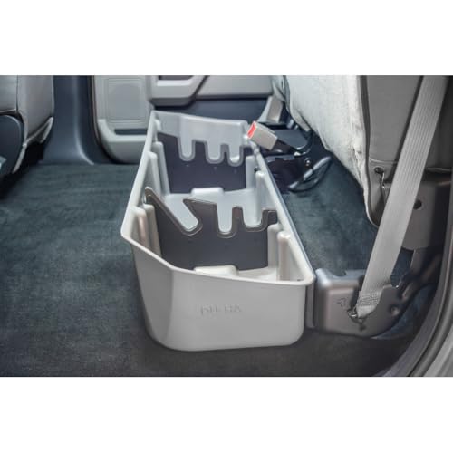DU-HA Under Seat Storage fits 2015-2024 Ford F150 SuperCrew & 2017-2024 Ford F250 F350 F450 F550 Super Duty Crew Cab | Black Heavy-Duty Back Seat Organizer | 20110 - Thumbnail 4